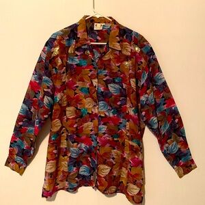 ZERO OREZ Women’s Button Down Tunic Blouse